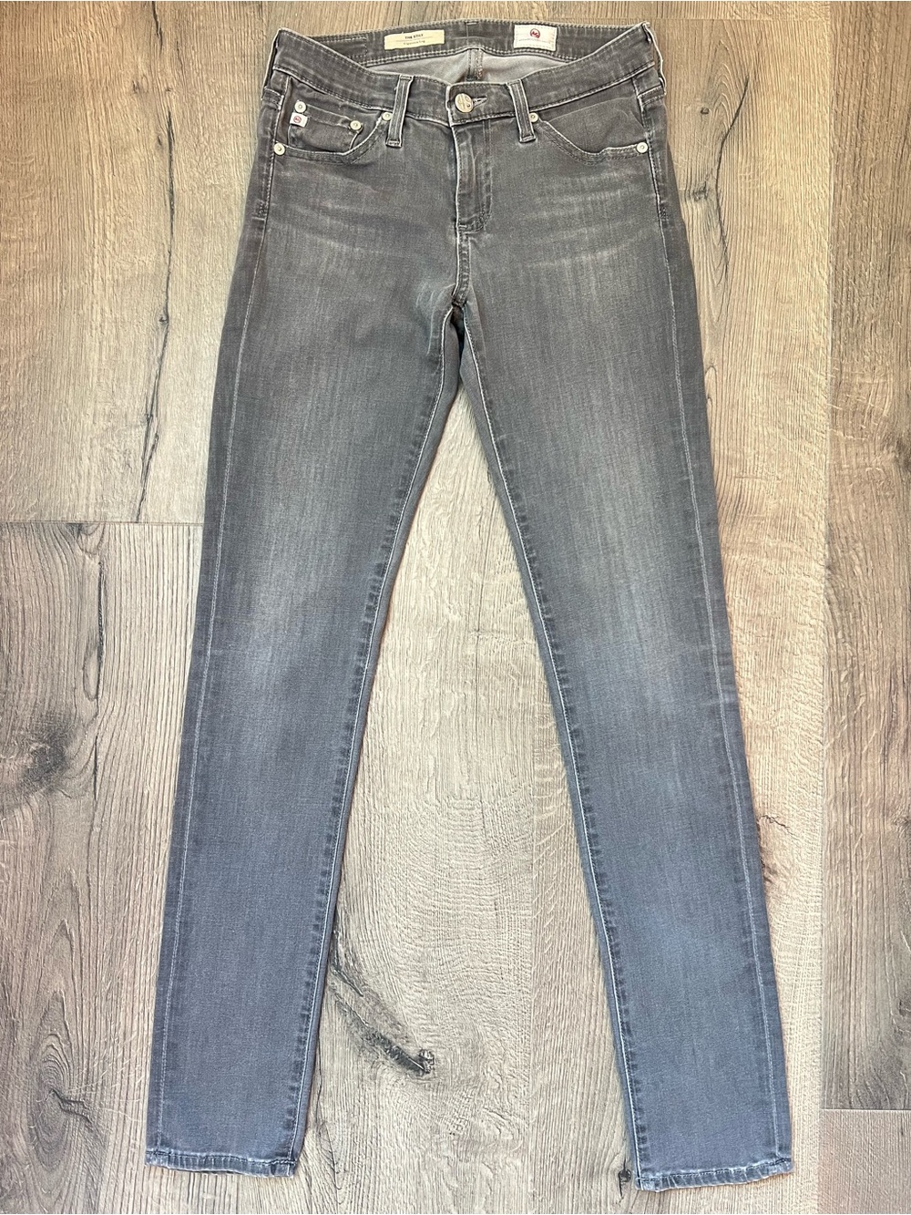 AG Adriano Goldschmied Gray Skinny Jeans